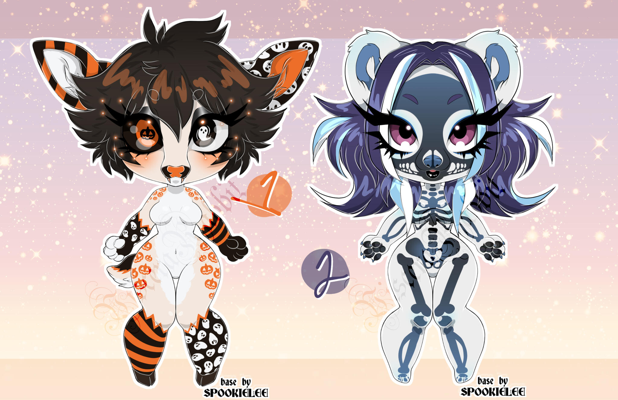 Spooky Deer &amp; Polar Bear ($40 - $30)