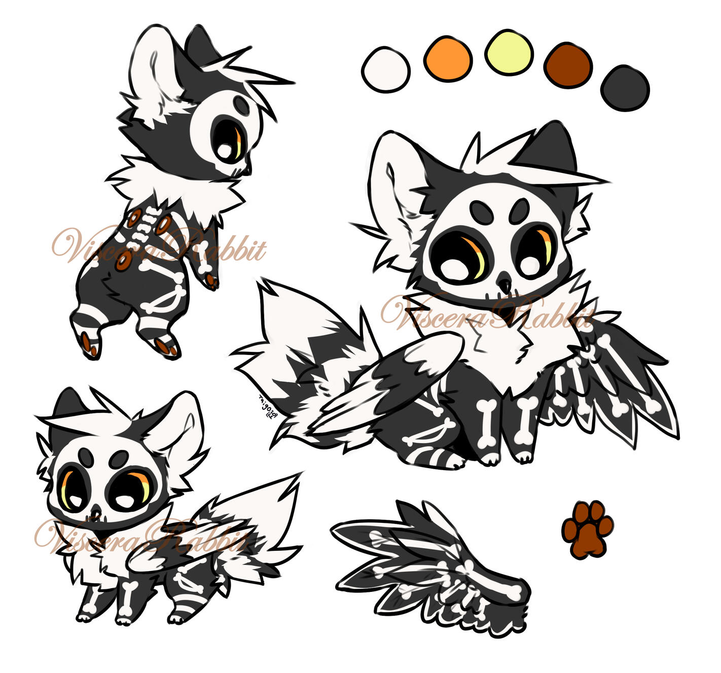 Skelly Owl Cat (sold)